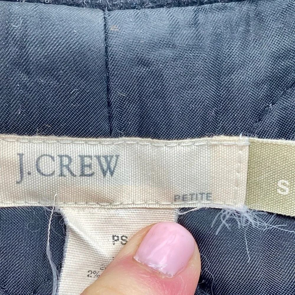 J.Crew Vintage Dark Charcoal wool long coat size Sp